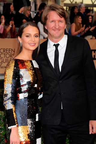 Alica Vikander & Tom Hooper at the Screen Actors Guild Awards 2016