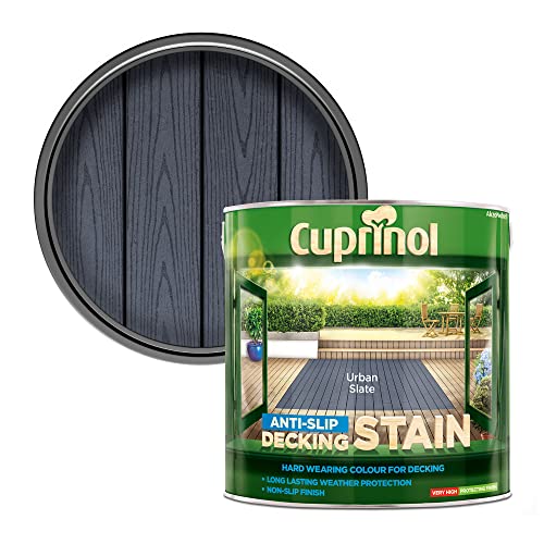 Cuprinol 5122407 Utdsus25l Anti Slip Decking Stain Urban Slate 2.5 Litre