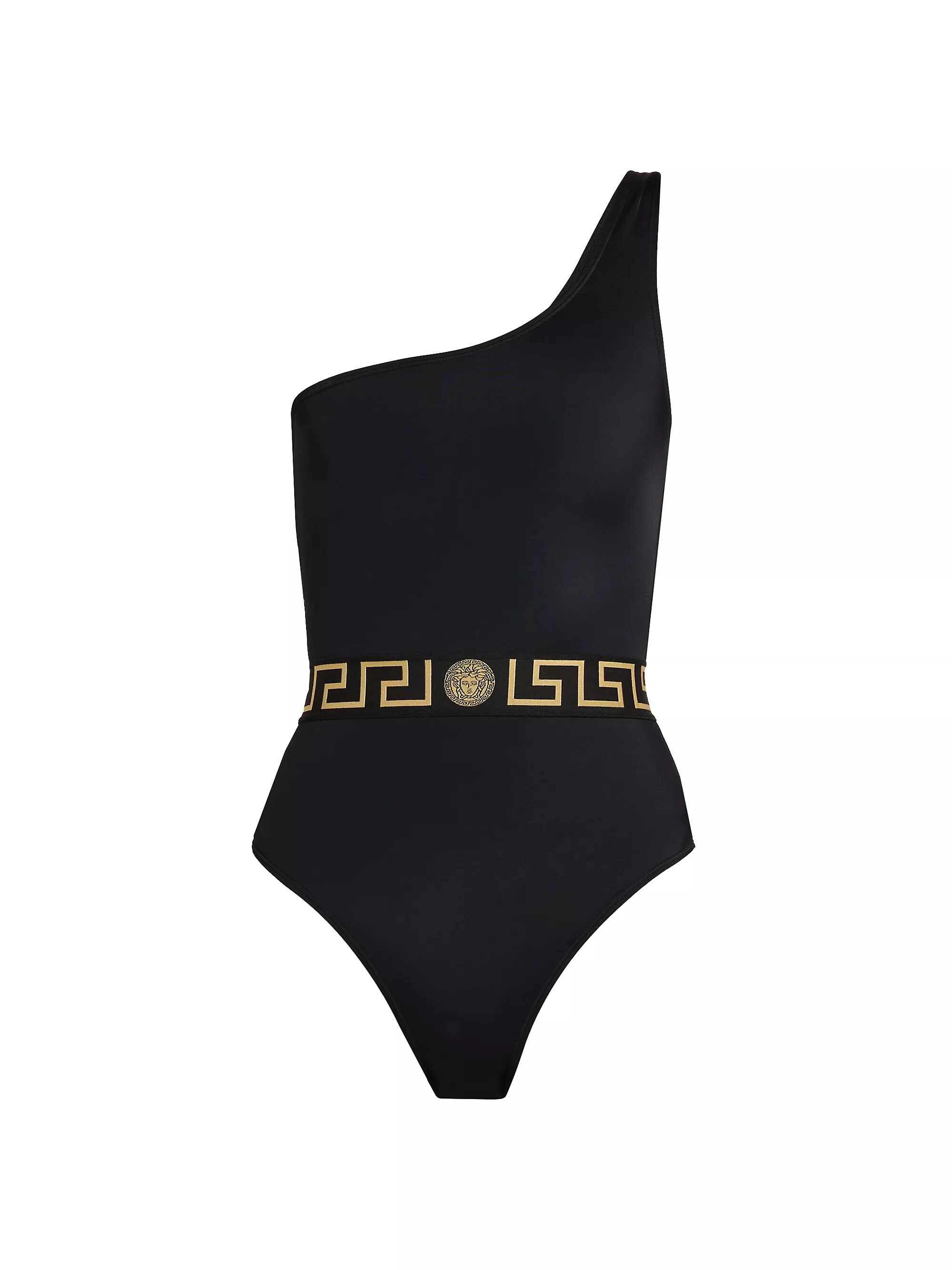 Logo One-Shoulder One-Piece Swimsuit