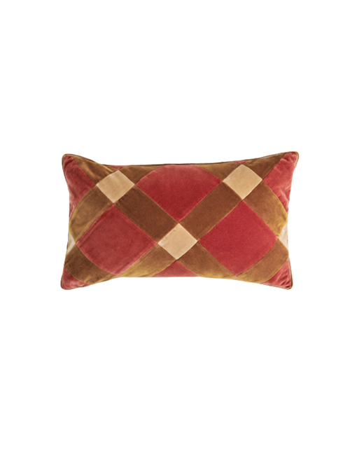 Velvet Patchwork Cushion
