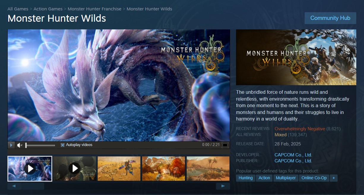 Monster Hunter Wilds reviews