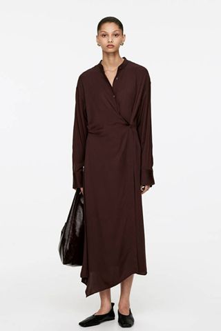 Arket Midi Drape Dress