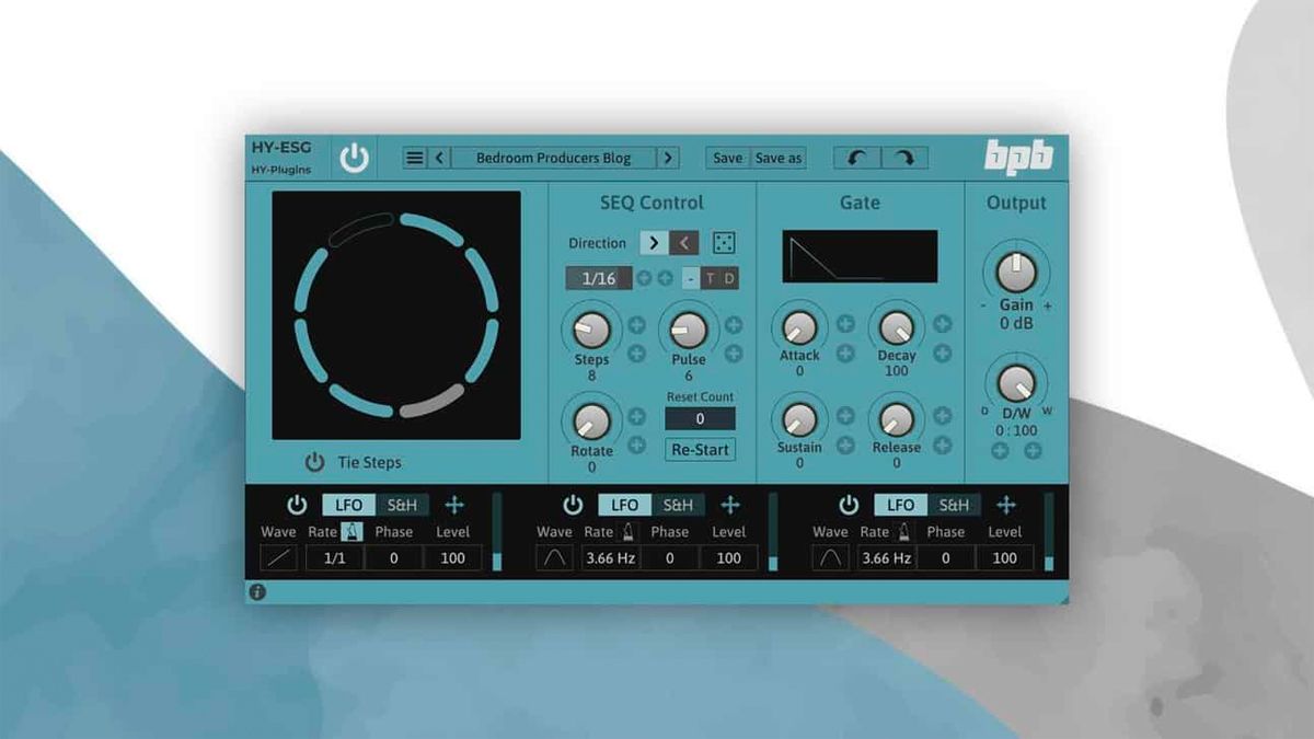 HYESG is a free VST/AU trance gate plugin that hinges on a Euclidean