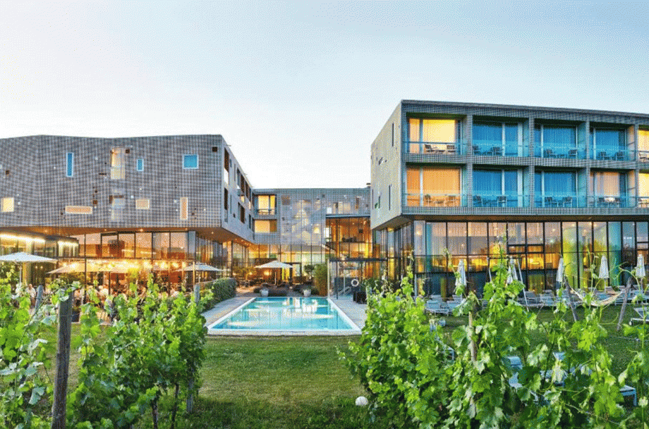 vineyard by train, Loisium Wine and Spa Resort, Langenlois, Austria