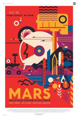 NASA Space Poster - Mars Tours