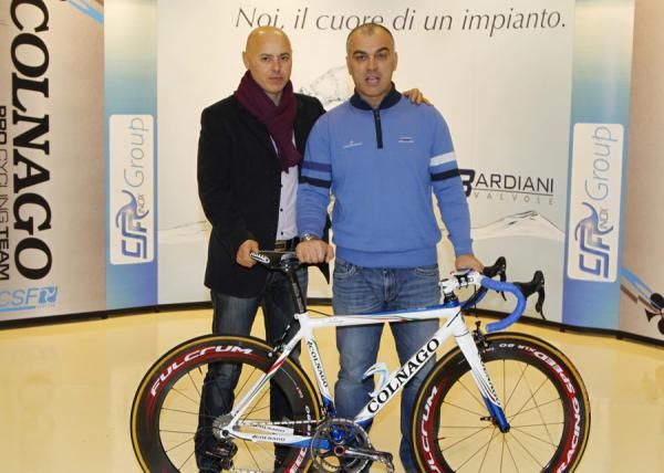 Directeur sportifs Roberto Reverberi and Mirko Rossato