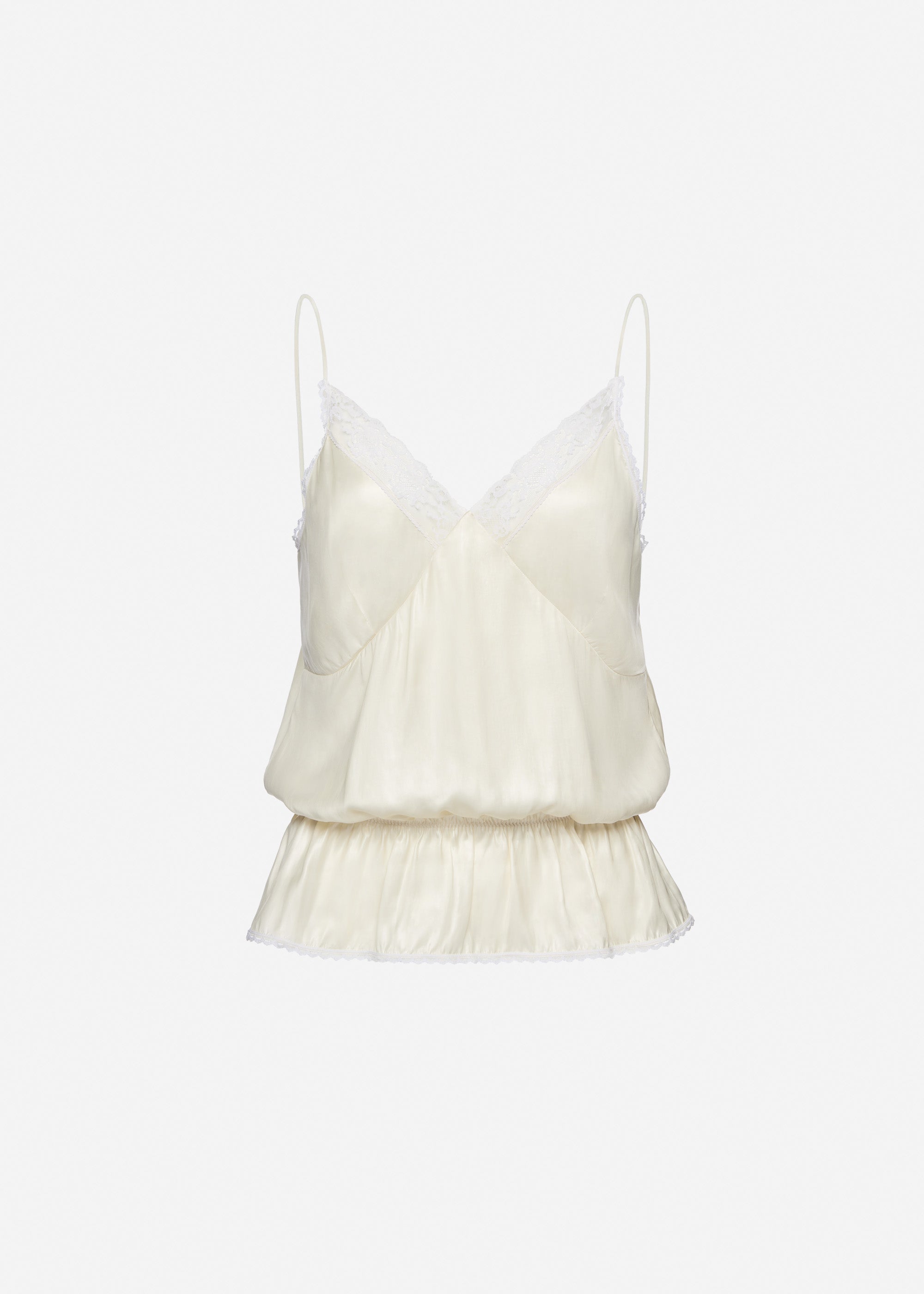 Lingerie-Inspired Camisole in Cream