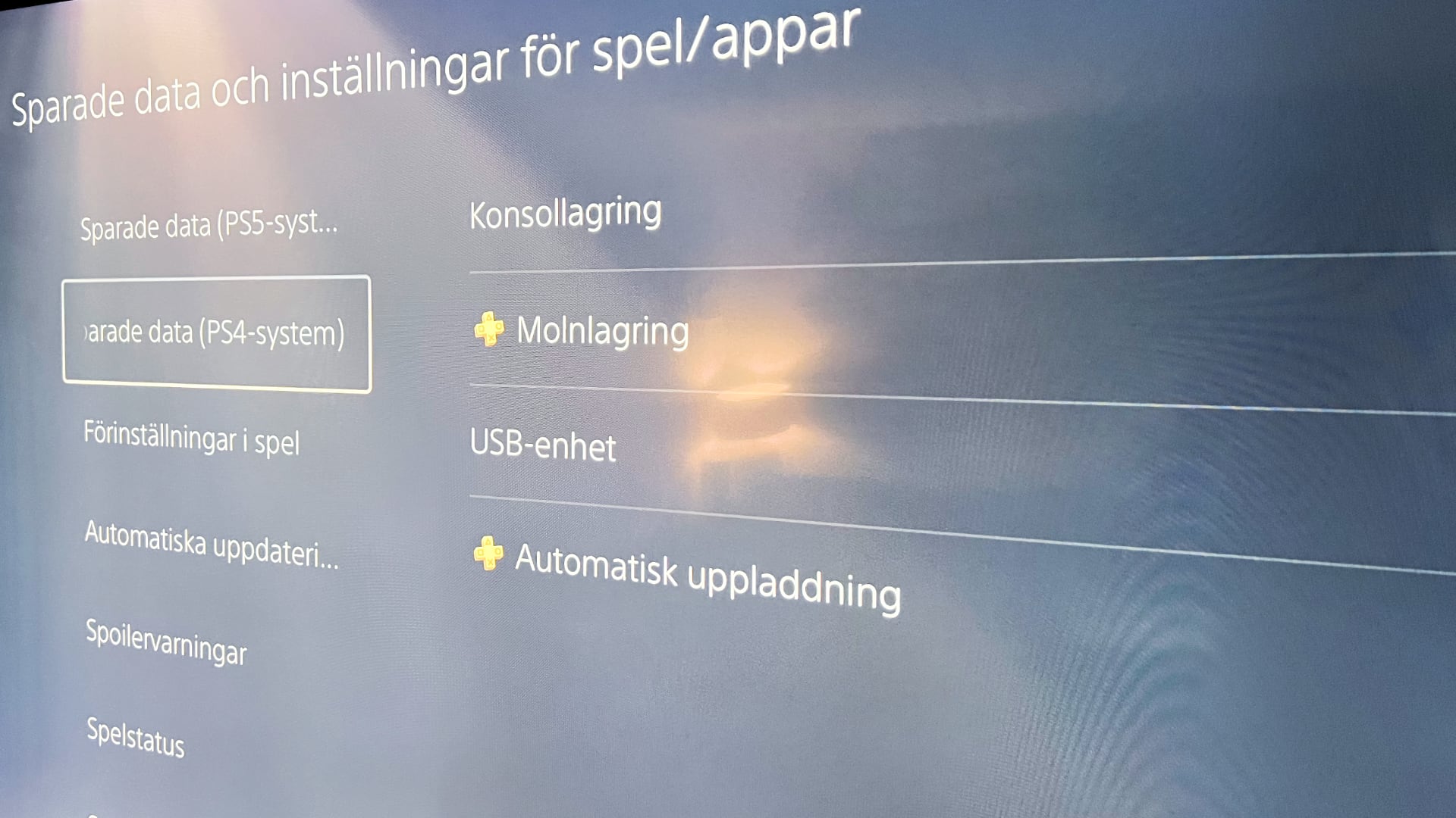 &amp;Ouml;verf&amp;ouml;ring av sparfiler p&amp;aring; PS5
