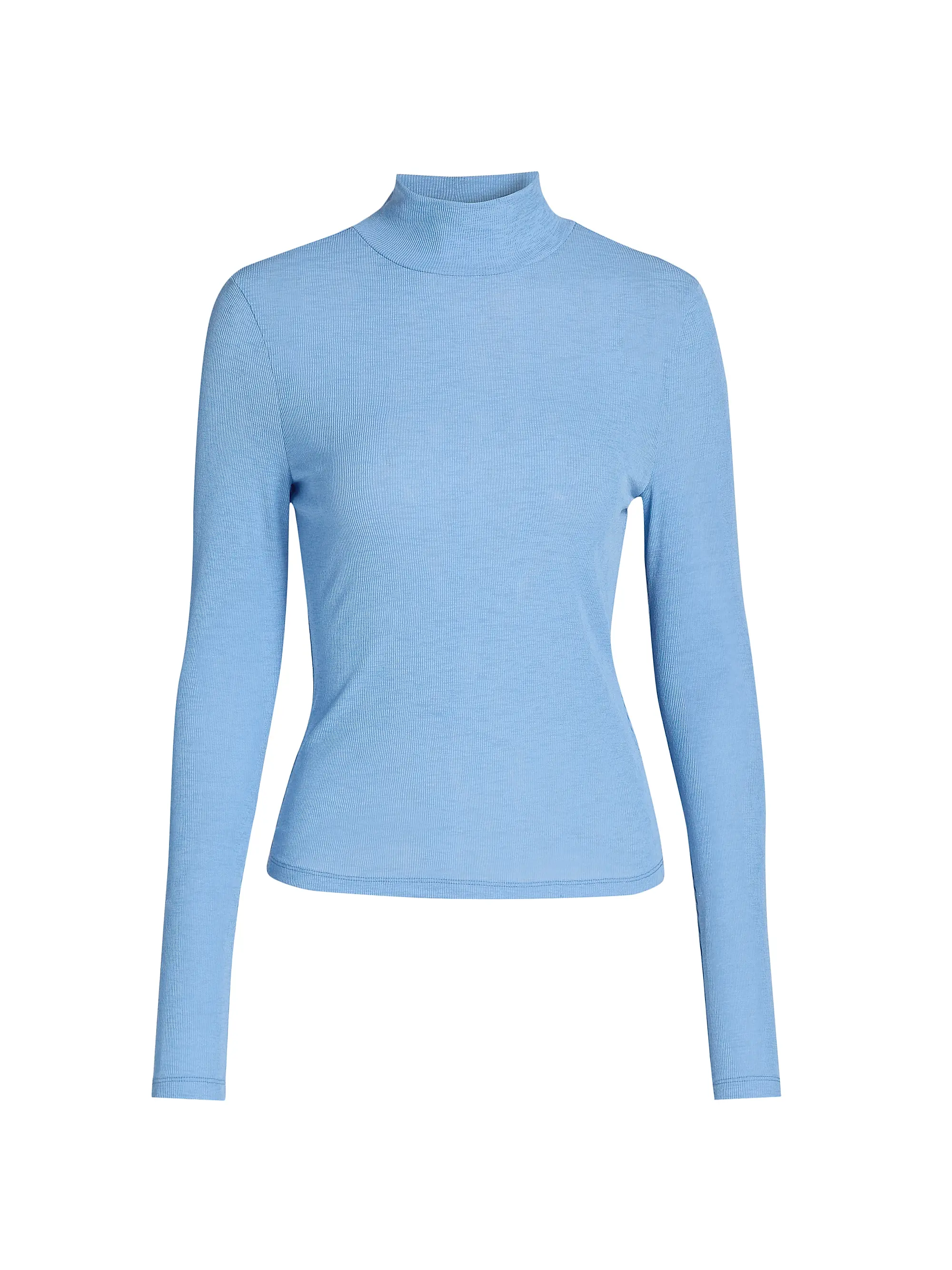Wyeth Rib-Knit Turtleneck Top