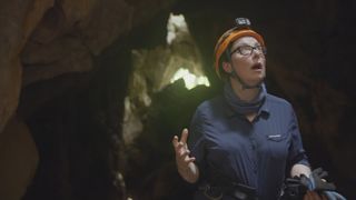 Deep underground in a limestone cave in Chang Mai.