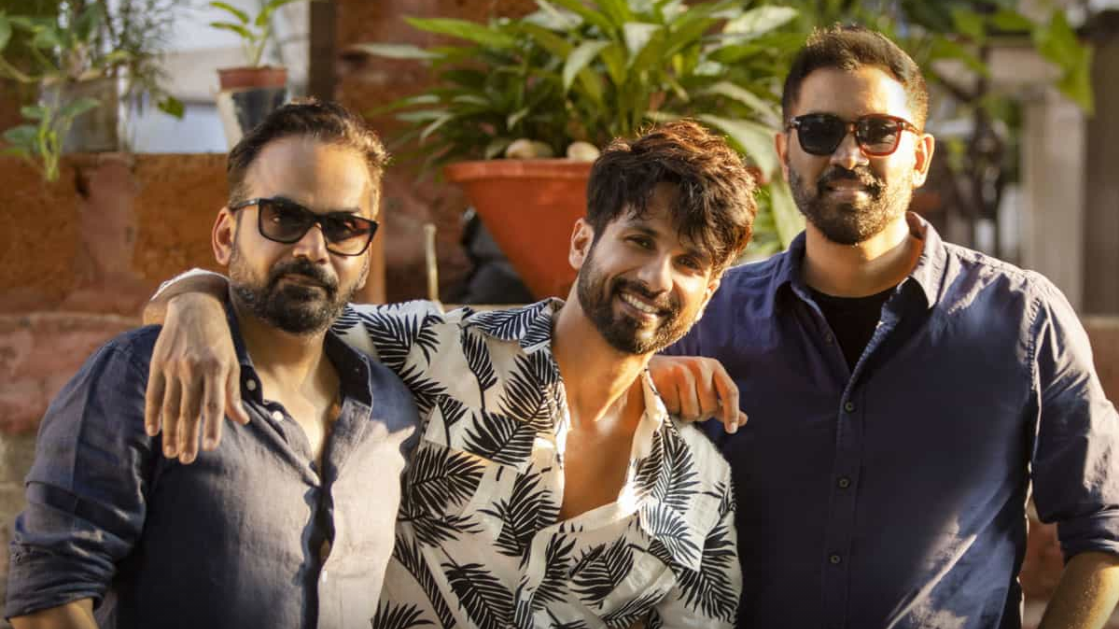 Shahid Kapoor with director duo Raj Nidimoru and Krishna DK