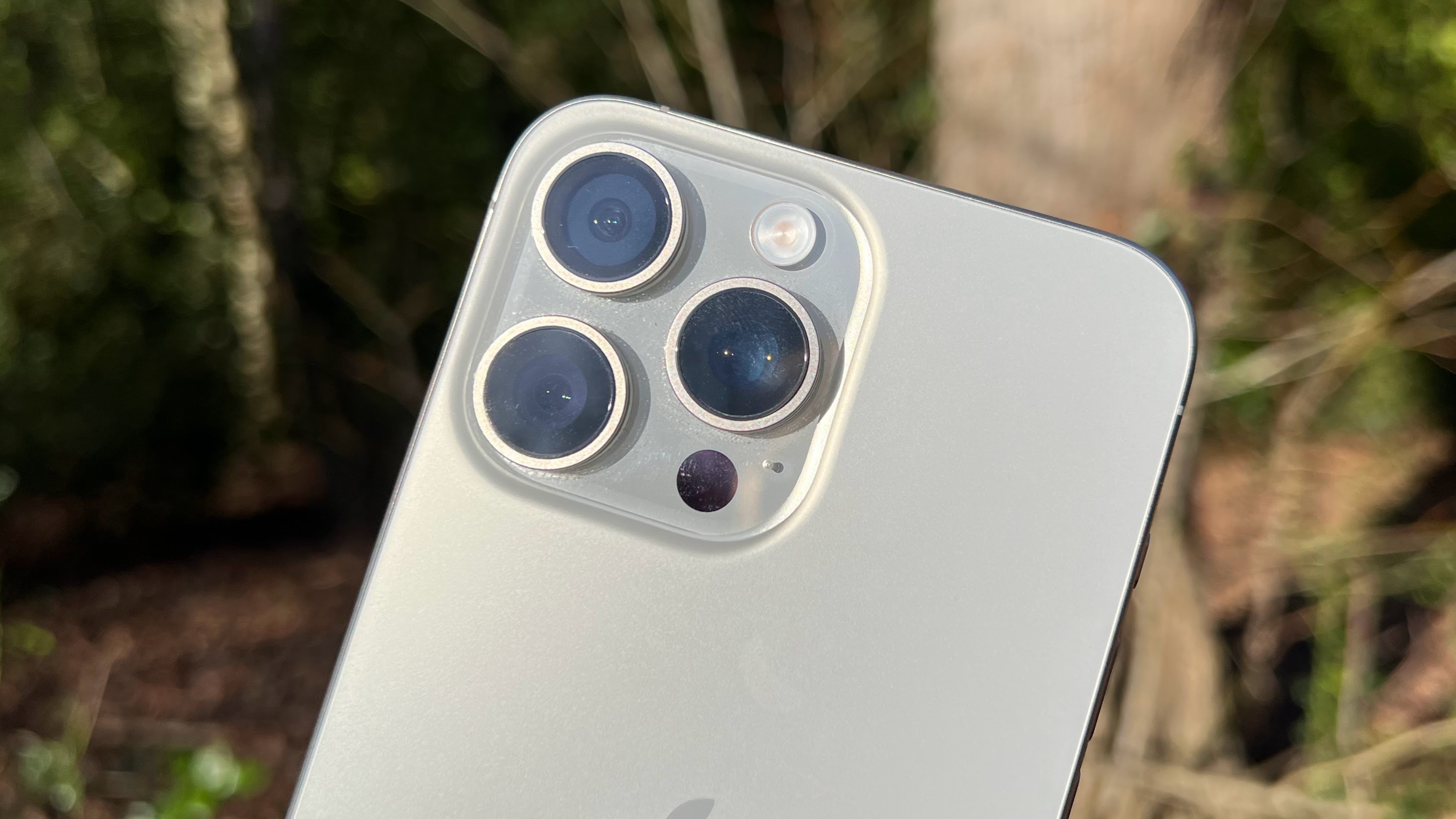 An image of the iPhone 15 Pro Max cameras