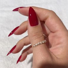 A manicure by @iramshelton with OPI Malaga Wine nail polish