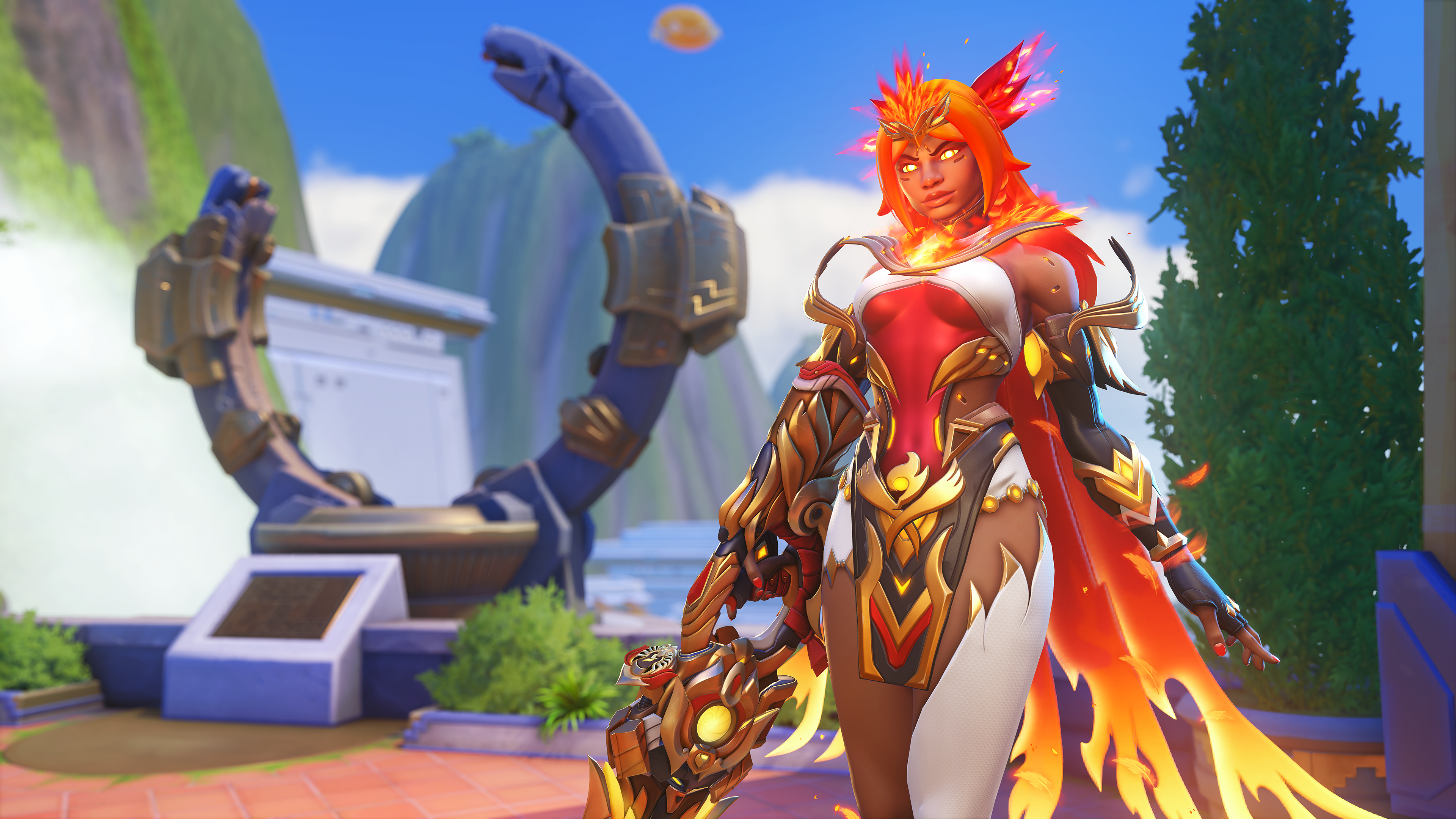 A promotional screenshot of Overwatch season 3 skins.