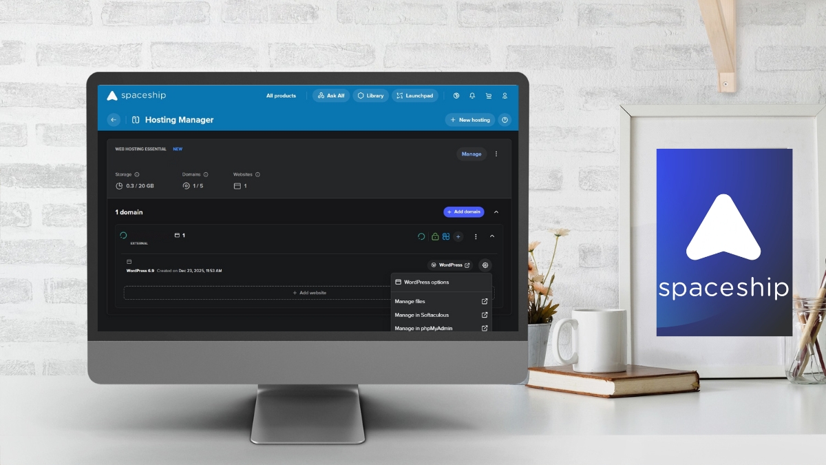 Hero image for Spaceship hosting review