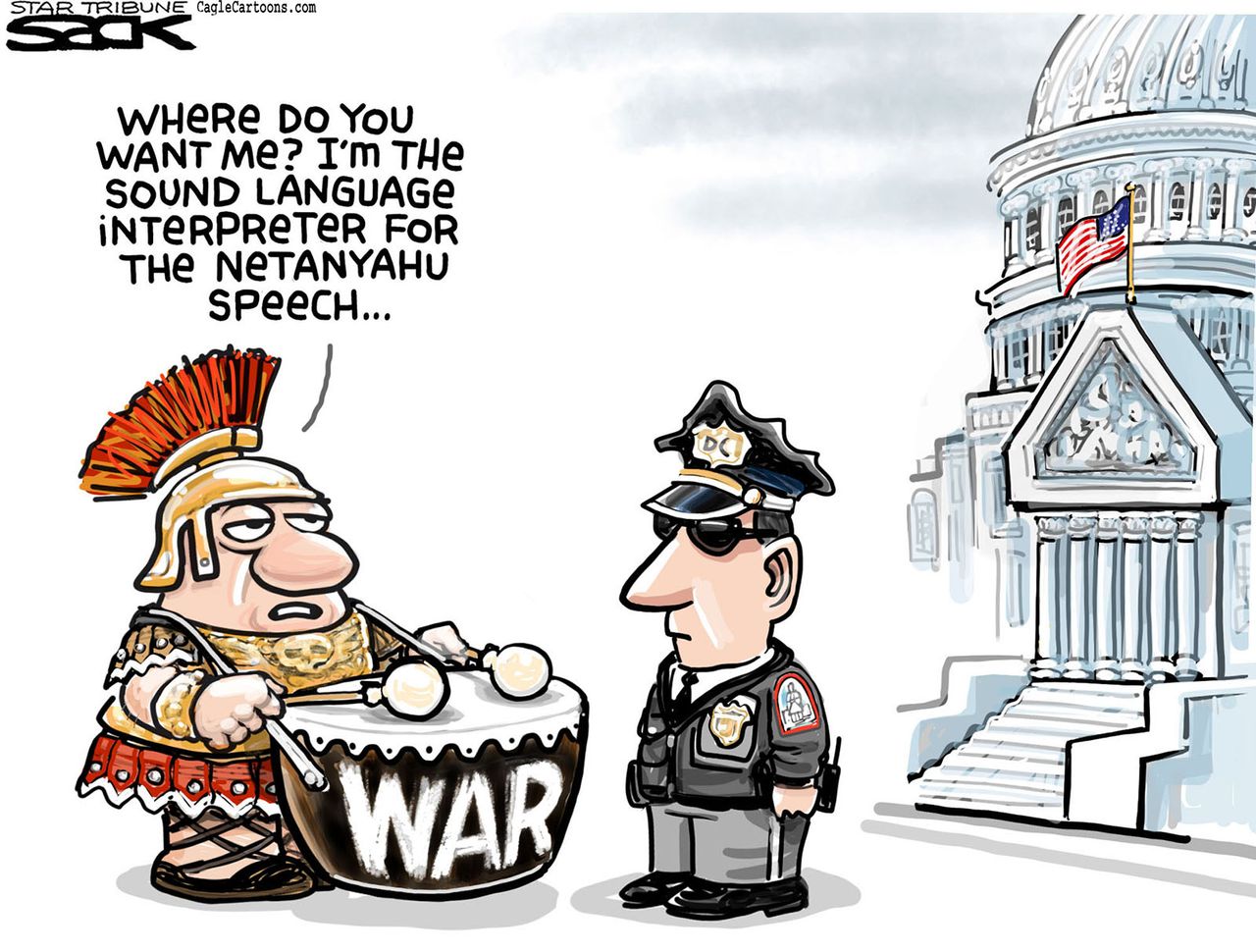 Political cartoon U.S. Netanyahu Congress world&amp;amp;nbsp;