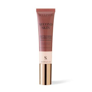 Product shot of Sculpted by Aimee Second Skin Matte Foundation, one of the Best Foundation for Acne-Prone Skin