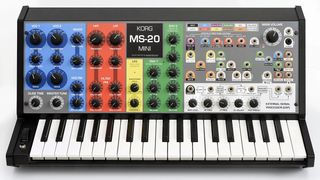 Oversynth Primary Colors overlay for the Korg MS-20 mini