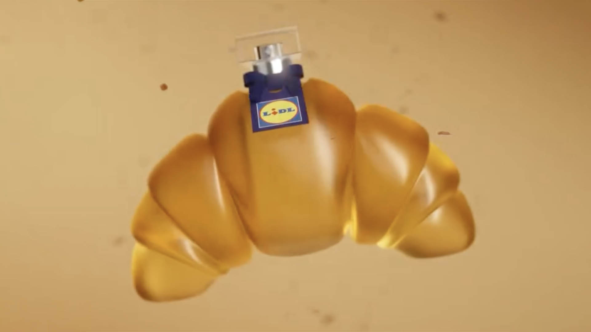 Lidl croissant perfume render. 
