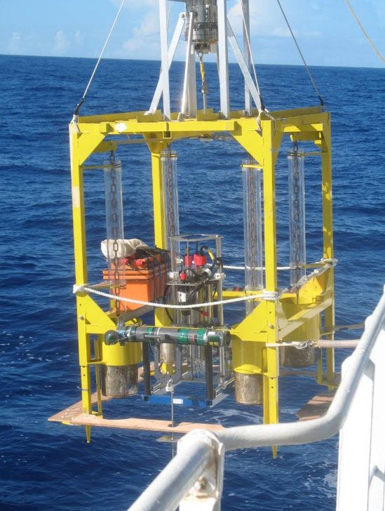 Instrument used to look for signs of life on seafloor