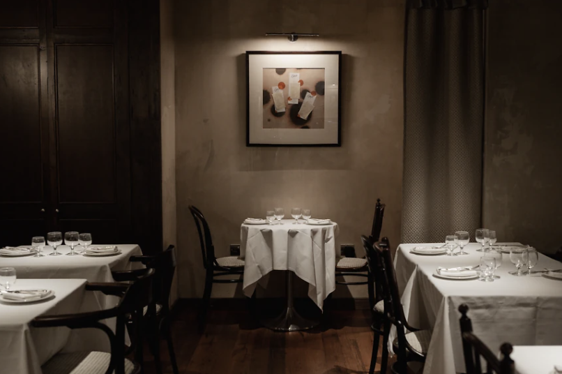 an image of the interior of Nina restaurant in Marylebone