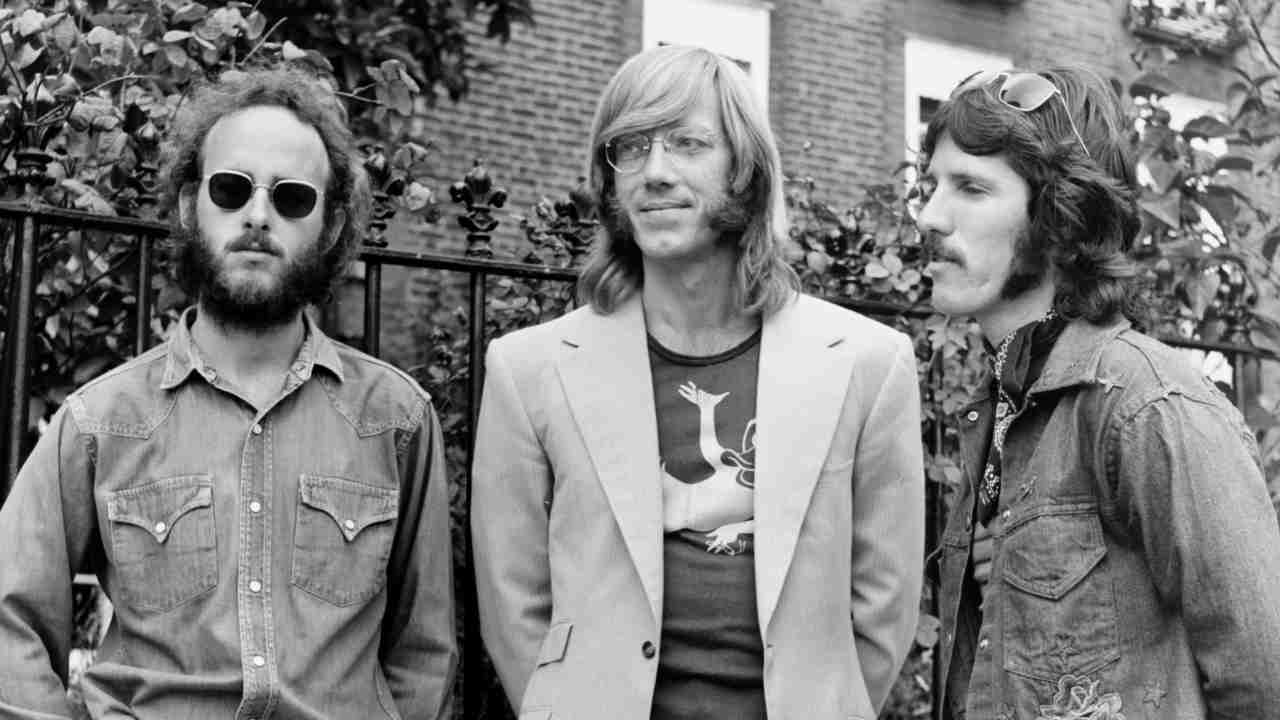 The Doors posing for a photograph in 1977