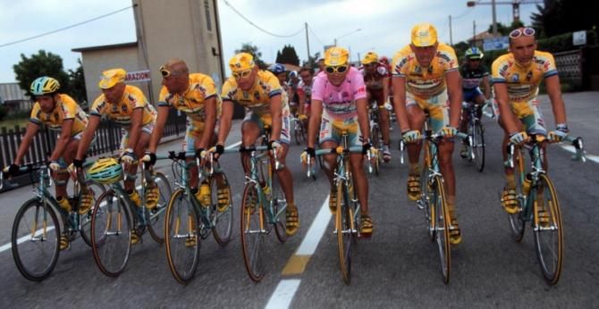 Pantani took out the '98 Giro on the way to winning that year's Tour de France