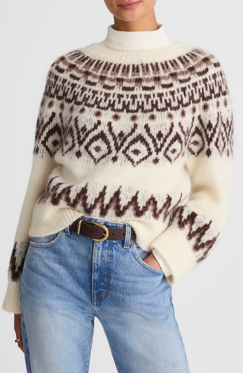 Fair Isle Wool &amp;amp; Alpaca Blend Sweater