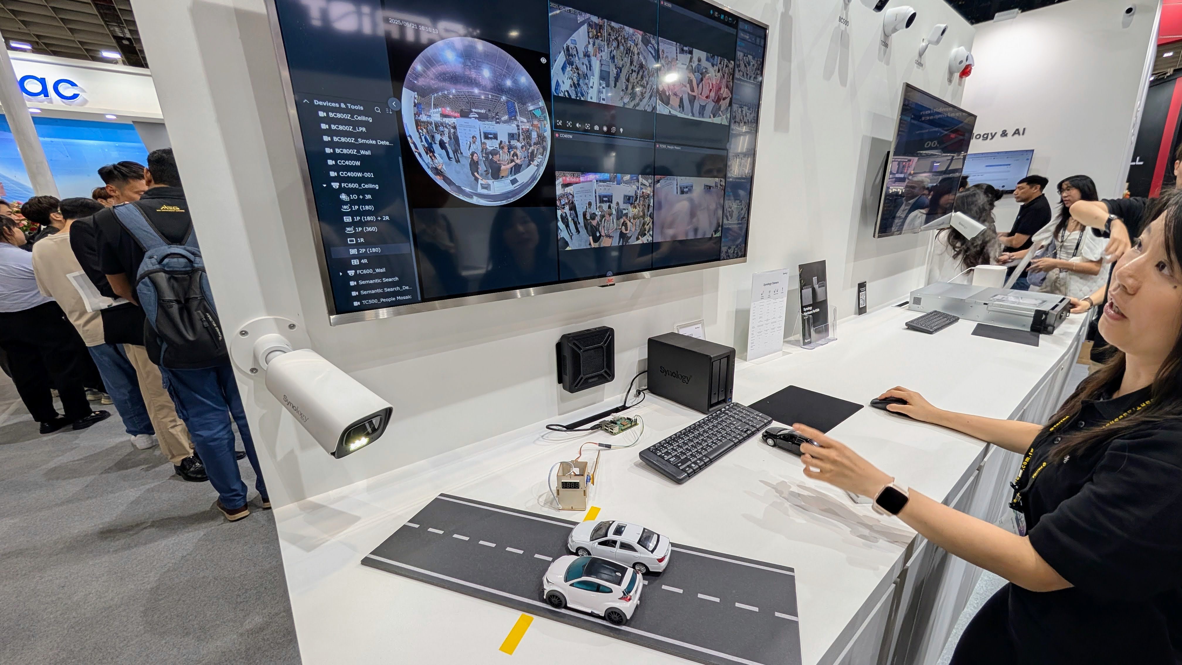 Synology camera detection demo at Computex 2025