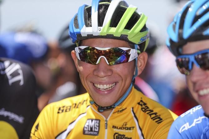Caleb Ewan (Orica GreenEdge) is all smiles