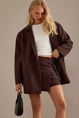 Oversized Double-Breasted Blazer