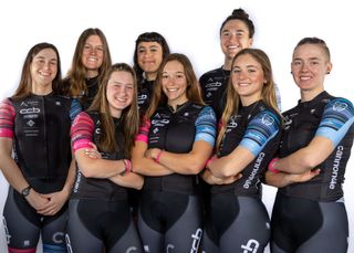 A total of nine riders complete the roster for the 2024 CCB p/b Levine Law Group elite women's team in the US