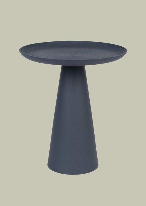 Ringar Round Side Table in Slate Blue