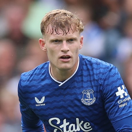 Jarrad Branthwaite of Everton in action during the pre-season friendly match between Blackburn Rovers and Everton. (Photo by Jan Kruger/Getty Images)