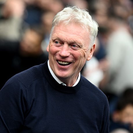 Everton manager David Moyes during the Premier League match between Manchester City and Everton at Etihad Stadium on October 18, 2025 in Manchester, England. (Photo by Gareth Copley/Getty Images)