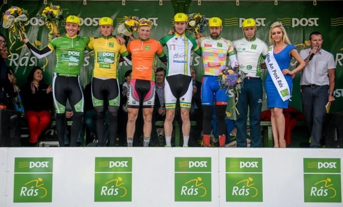 The jersey wearers after stage 1