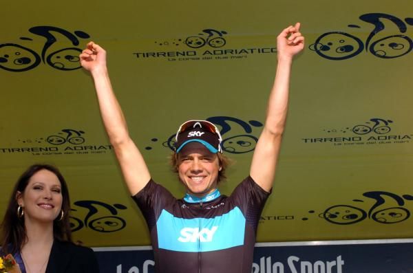 Edvald Boasson Hagen (Team Sky) on the podium