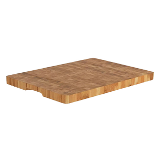 Habitat butchers block on white background