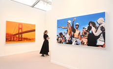 Photographs in gallery during Frieze LA 2024