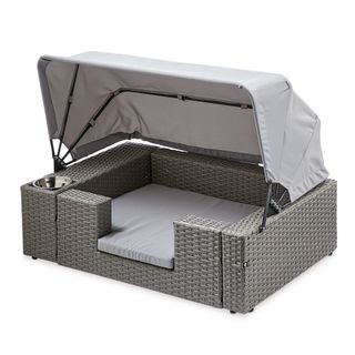 Aldi dog lounger with canopy and cushion