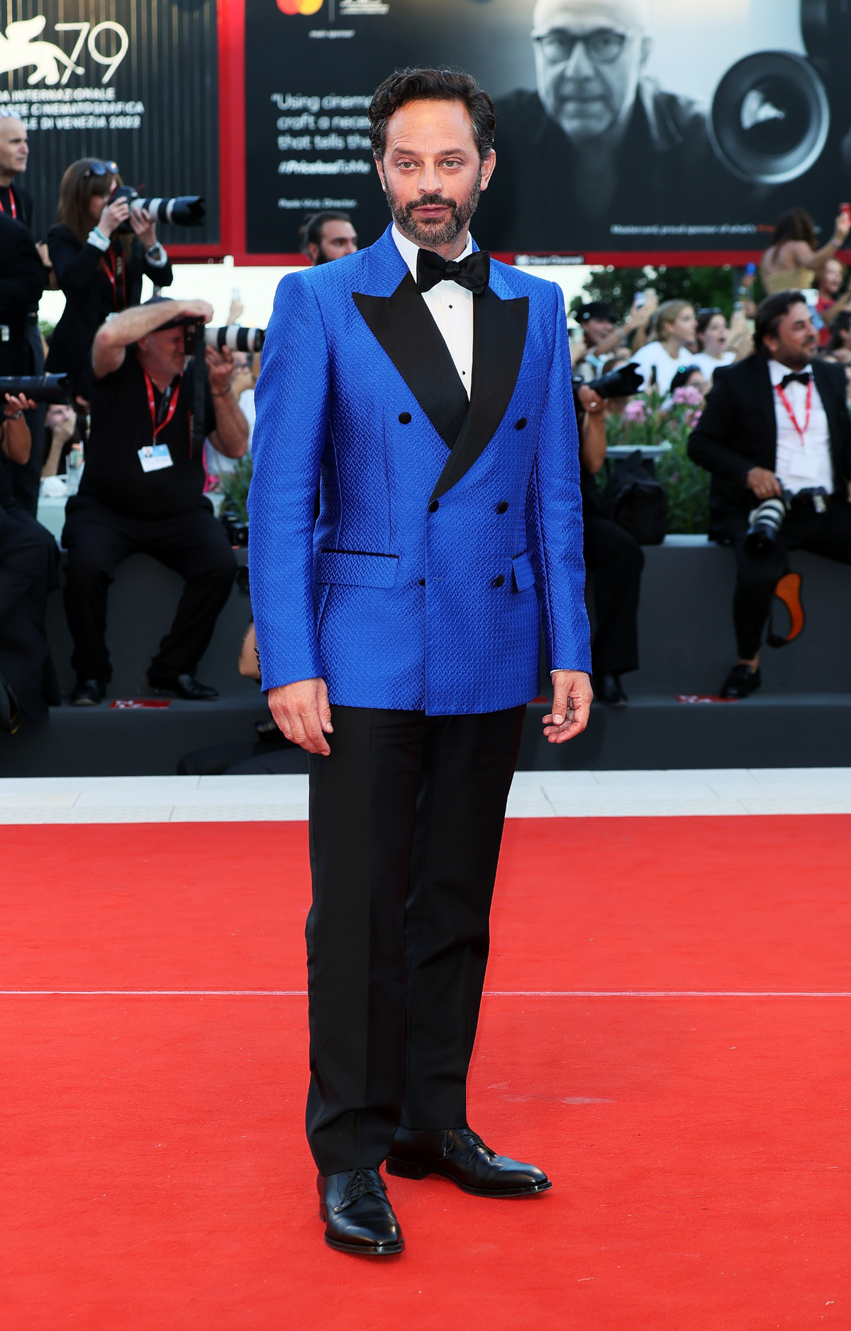 Nick Kroll attends Don't Worry Darling Red Carpet at 79th Venice International Film Festival