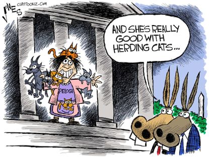 Political cartoon U.S. Nancy Pelosi Democrats