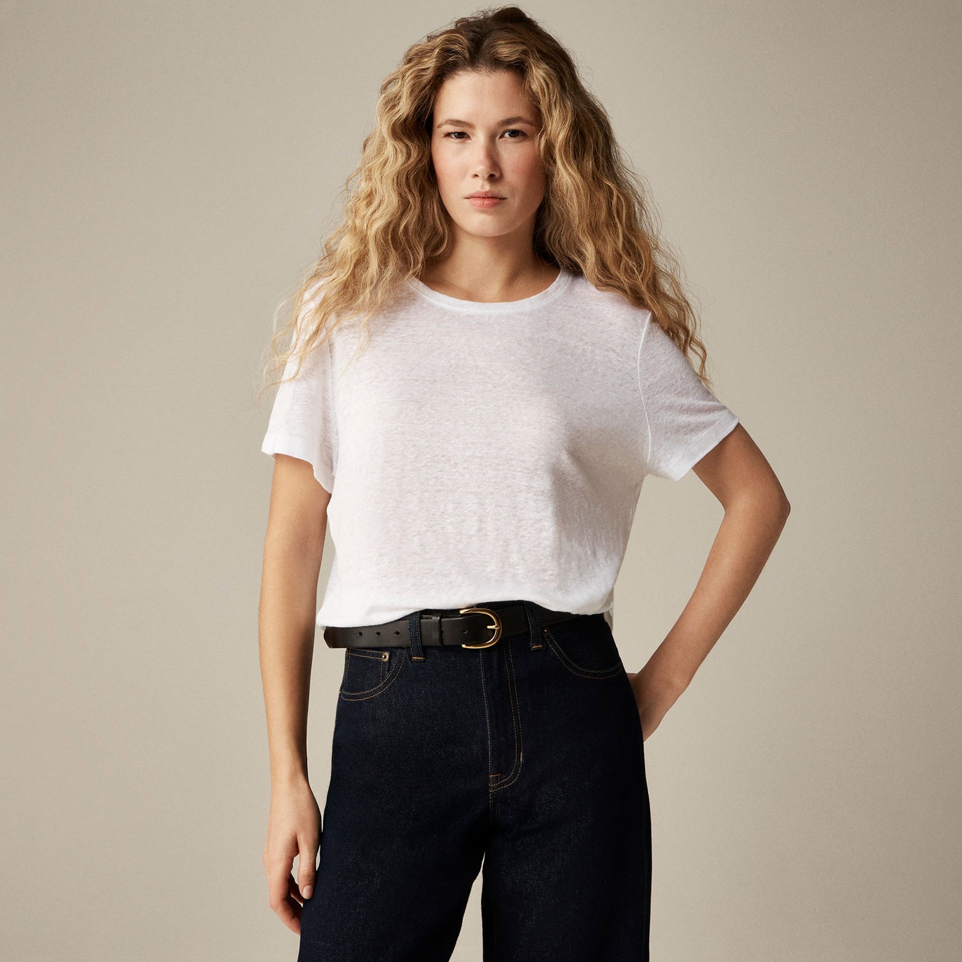 New Relaxed Linen T-Shirt