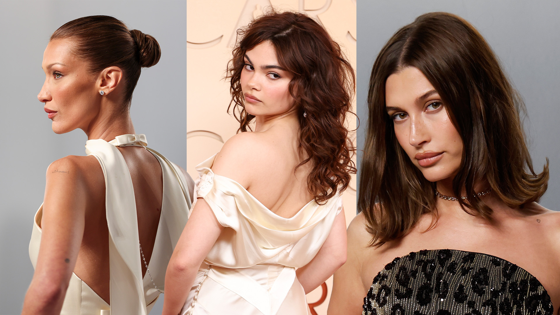 Bella Hadid, Ariana Greenblatt, and Hailey Bieber at the 98th Academy Awards and Vanity Fair Oscar Party