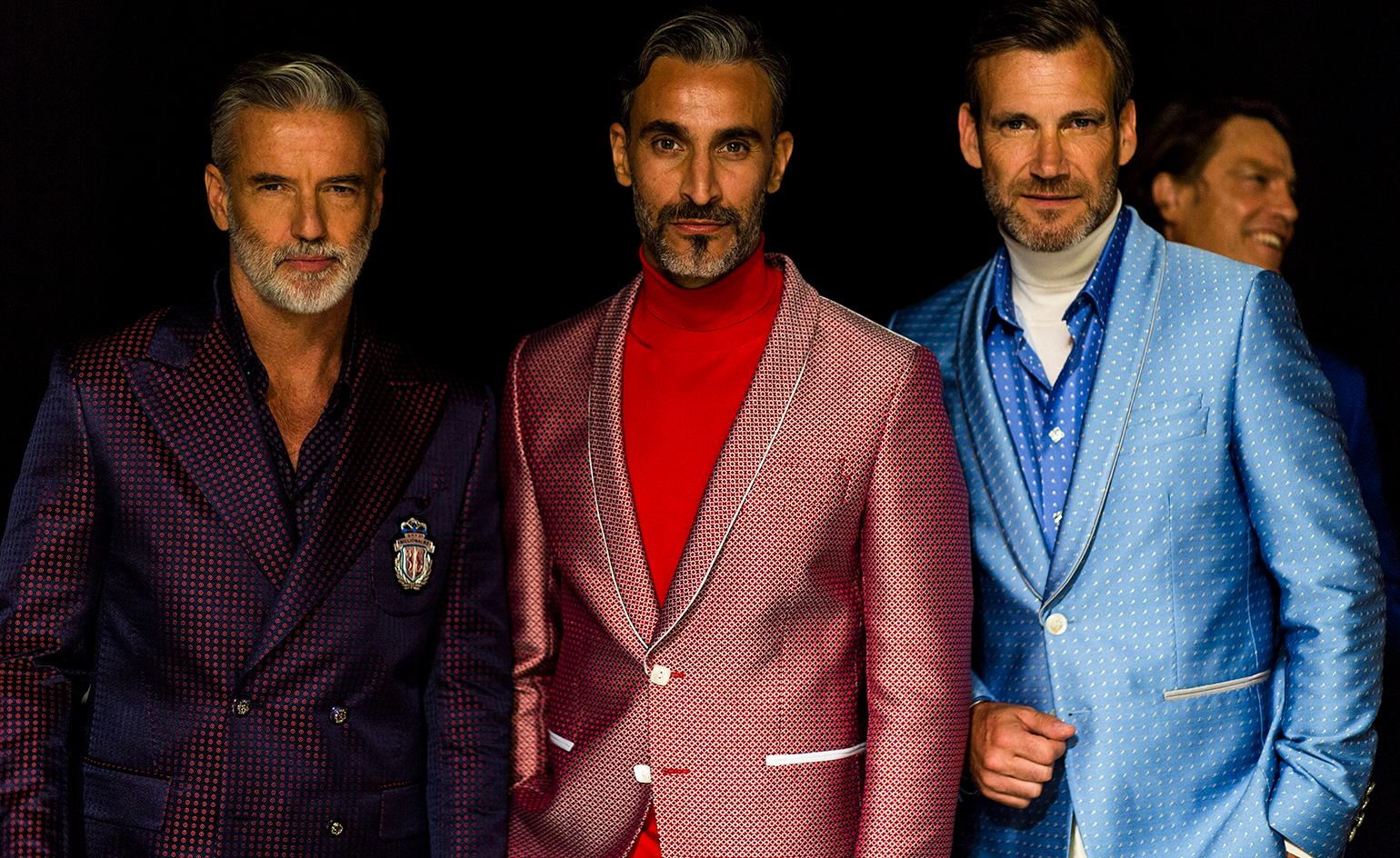 Three models at Billionaire S/S 2018