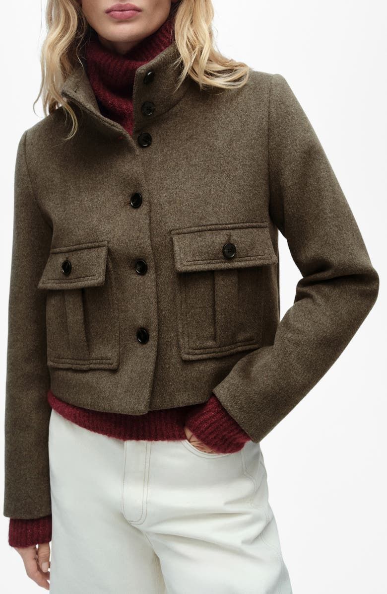 MANGO Boxy Crop Jacket