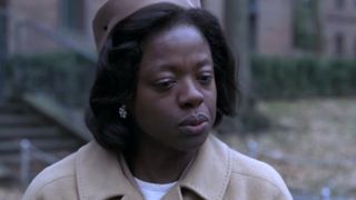 Viola Davis as Mrs. Miller looking forlorn while talking about her son in Doubt.