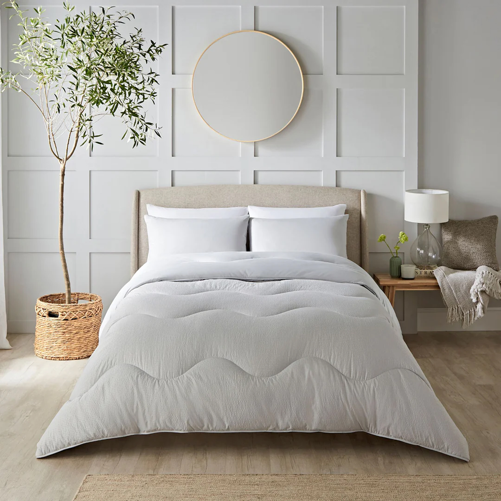 Night Lark Seersucker coverless duvet