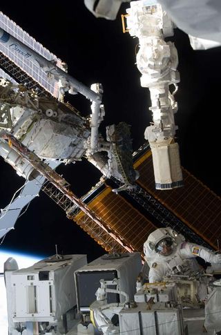 Astronauts to Replace More Aging Batteries in Spacewalk