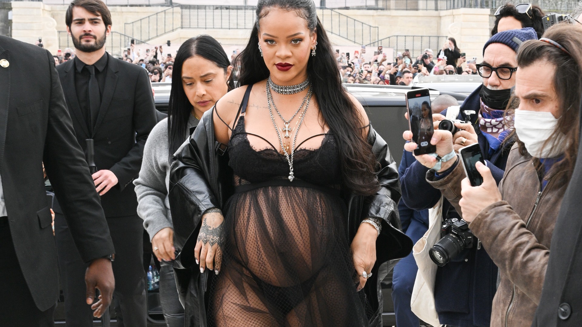 See Through Top Rihanna Sheer